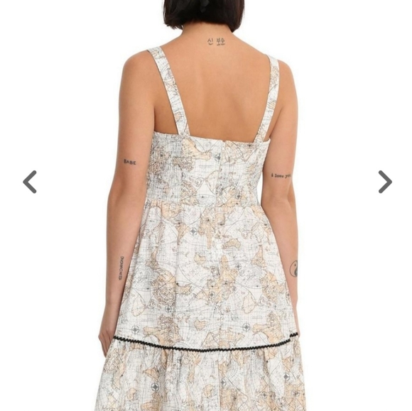 World Map Dress mini/mid length - Picture 3 of 6